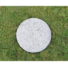 Pas japonais rond en pierre sur gazon