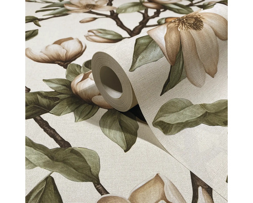 Rolle Vinyltapete mit Magnolienblütenmuster