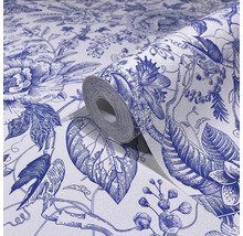 Rouleau de papier peint à motif floral