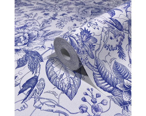 Rouleau de papier peint à motif floral