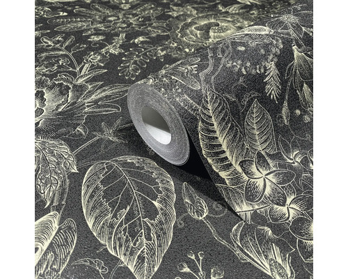 Rouleau de papier peint à motif floral