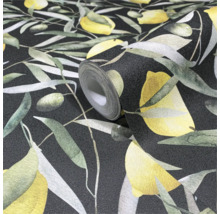 Rouleau de papier peint avec motif citron et olive