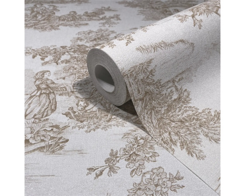 Rouleau de papier peint avec motif campagnard