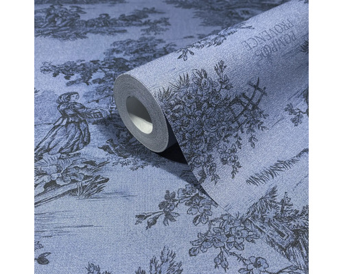 Rouleau de papier peint avec motif Toile de Jouy