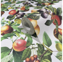 Rouleau de papier peint avec motifs de fruits