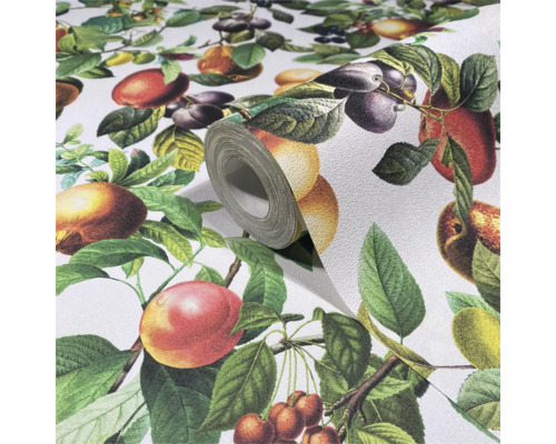 Rouleau de papier peint avec motifs de fruits