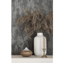 Dekorative Szene mit Diffusor, Vase mit getrockneten Blumen und Kerzenständer