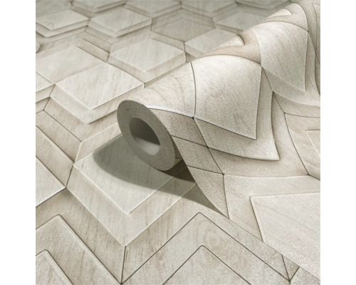 Rouleau de papier peint avec motif géométrique
