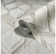 Papier peint avec motif géométrique 3D