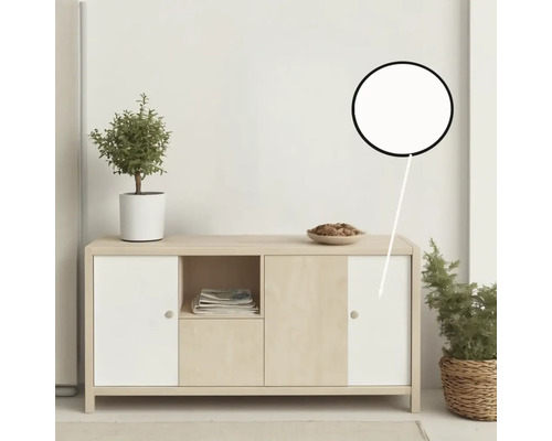 Sideboard mit Stauraum, Ablagefläche und Dekoration