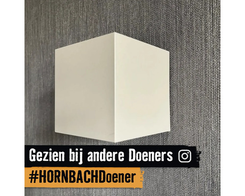 Quadratische weiße Wandleuchte