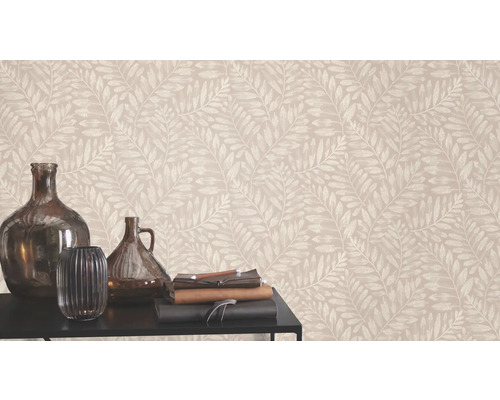 Papier peint décoratif à motif de feuilles pour l'intérieur