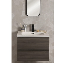 Waschtischunterschrank mit Waschbecken, Armatur und Spiegel