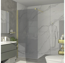 Salle de bains avec cabine de douche, lavabo et toilettes au design moderne