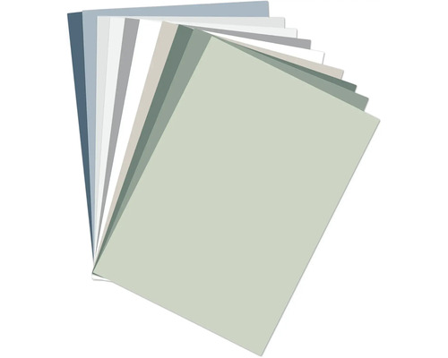 Farbmusterfächer mit verschiedenen Farbtönen