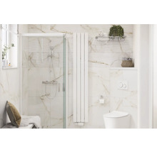 Modernes Badezimmer mit Dusche, Heizkörper und Toilette