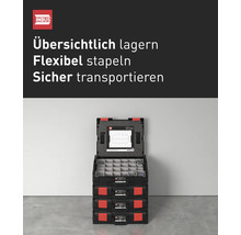 Stapelbare Inbus Boxen zur Aufbewahrung und zum Transport von Kleinteilen