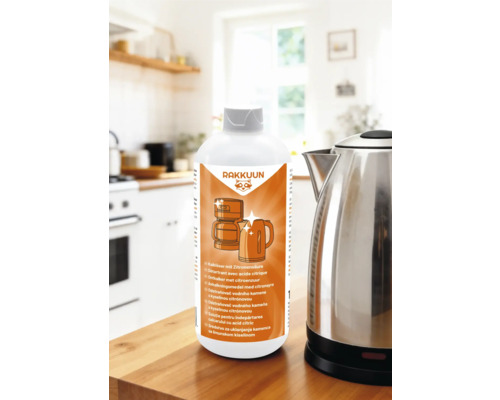 Entkalker mit Zitronensäure für Kaffeemaschinen und Wasserkocher