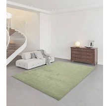 Innenraum mit Wendeltreppe, Sofa, Kommode und rechteckigem Teppich