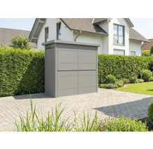 Gartenschrank aus Metall zur Aufbewahrung im Aussenbereich