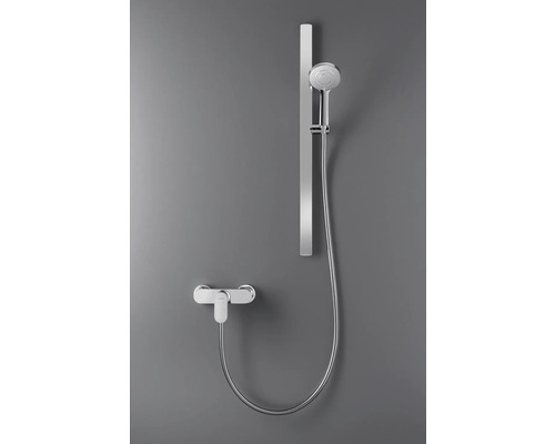 Duschgarnitur mit Handbrause, Brausestange und Thermostatarmatur