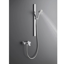 Brausegarnitur mit Stange und Thermostatarmatur