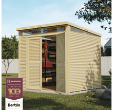 Abri de jardin en bois avec double porte et lanterneau pour outils et meubles de jardin