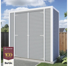 Armoire de jardin avec double porte et structure en bois horizontale