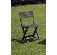 Fauteuil de jardin en plastique, chaise pliante pour l'extérieur