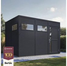 Abri de jardin avec fenêtres et porte