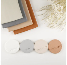 Farbmuster mit quadratischen und runden Formen