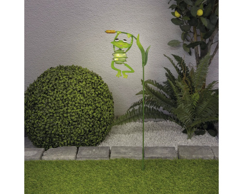 Dekorative Solarleuchte in Froschform für den Garten