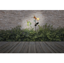 Dekorative Solarleuchte mit Ameise und Frosch im Garten