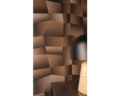 Gros plan d'un mur avec une structure de panneaux tridimensionnelle