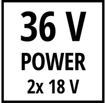 Marquage 36 volts Power 2x 18 volts
