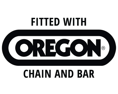 Équipé d'une chaîne et d'un guide-chaîne Oregon