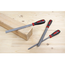Holzraspeln mit Kunststoffgriff und Holzstück