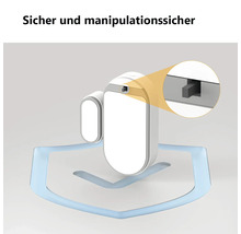 Sicherer und manipulationssicherer Tür- und Fenstersensor mit integriertem Manipulationsschutz.