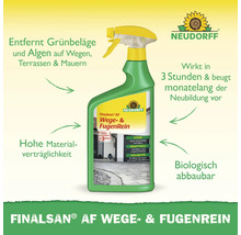 Neudorff Finalsan AF Wege- und FugenRein Sprühflasche entfernt Grünbeläge und Algen auf Wegen und Terrassen, wirkt in 3 Stunden, biologisch abbaubar.
