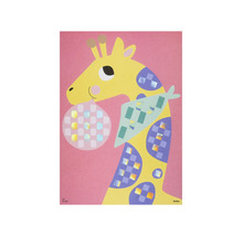 Folia Flechtbild Giraffe zum Basteln und Flechten für Kinder.