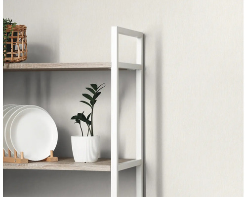 Papier peint intissé Attractive 3 blanc uni