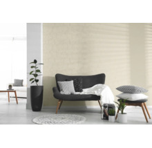 Papier peint intissé Attractive 3 graphique cercles beige crème blanc