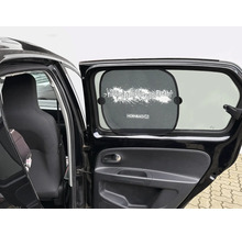 Pare-soleil pour vitre de voiture avec Hornbach Logo et l'inscription Yippiejajayippieyippieyeah.