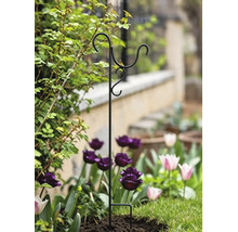 Crochet de jardin Lafiora métal 22 x 90 cm noir