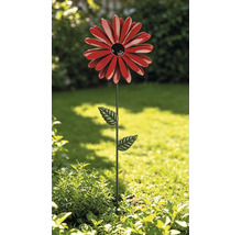 Tuteur de jardin fleur Lafiora métal h 115 cm rouge