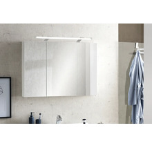 Spiegelschrank Möbelpartner Dorina 90 x 16 x 75 cm weiß 3-türig