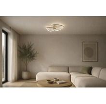 LED Deckenleuchte 34W 5200 lm 3-step CCT 2700-4000-6500 L 60x50 cm Leporano sandfarben/weiß