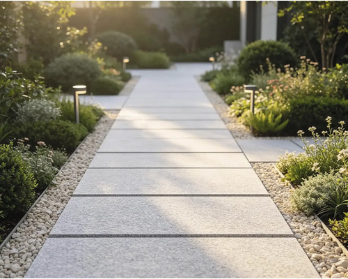 Dalle de terrasse granite gris 60 cm x 30 cm x 2 cm