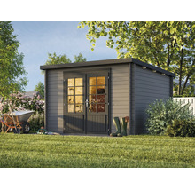 Gartenhaus Palmako Ella 8,7 m² 323 x 340 cm dunkelgrau-anthrazit