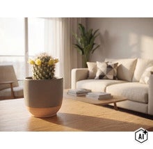 Mini cactus avec fleurs FloraSelf cactus pot Ø 5,5 cm diff. variétés (Image AI modified or generated)